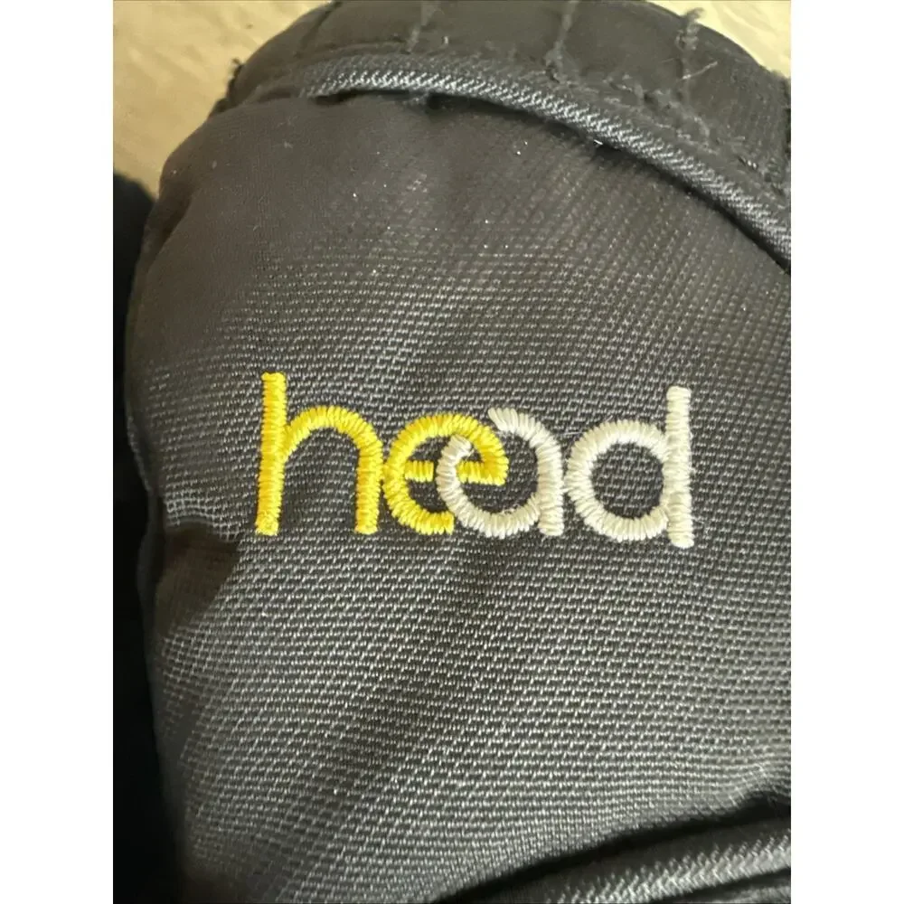 Head KIDS YOUTH Winter Ski Gloves Black Zippered Sides Very Soft Lining XXS